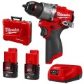 Milwaukee M12FPD2202C - 12V 2.0AH Cordless Brushless 13mm Hammer Drill/Driver Kit